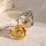 Load image into Gallery viewer, 18k Spiral Statement Ring