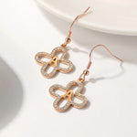 Load image into Gallery viewer, Classy Floral Letter Initial Earrings
