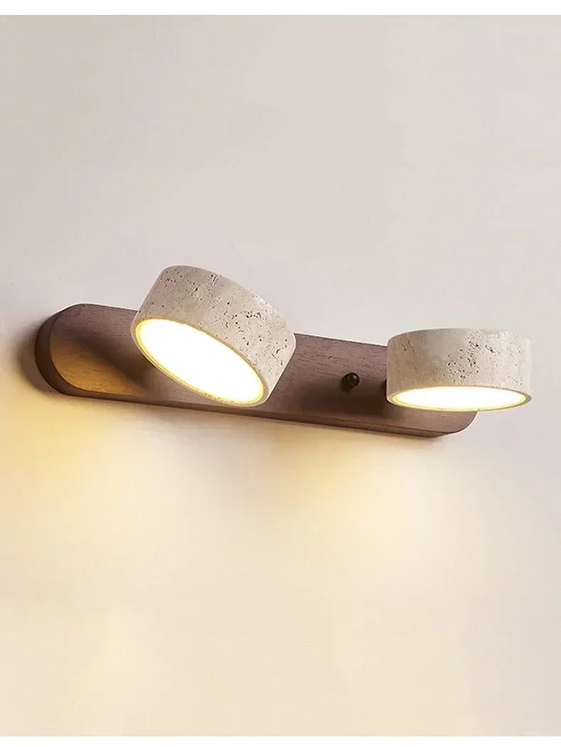 Japanese Wabi Sabi Style Round Wall Light Fixture