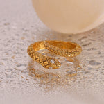 Load image into Gallery viewer, Diamond Eye Snake Wrap Around Ring
