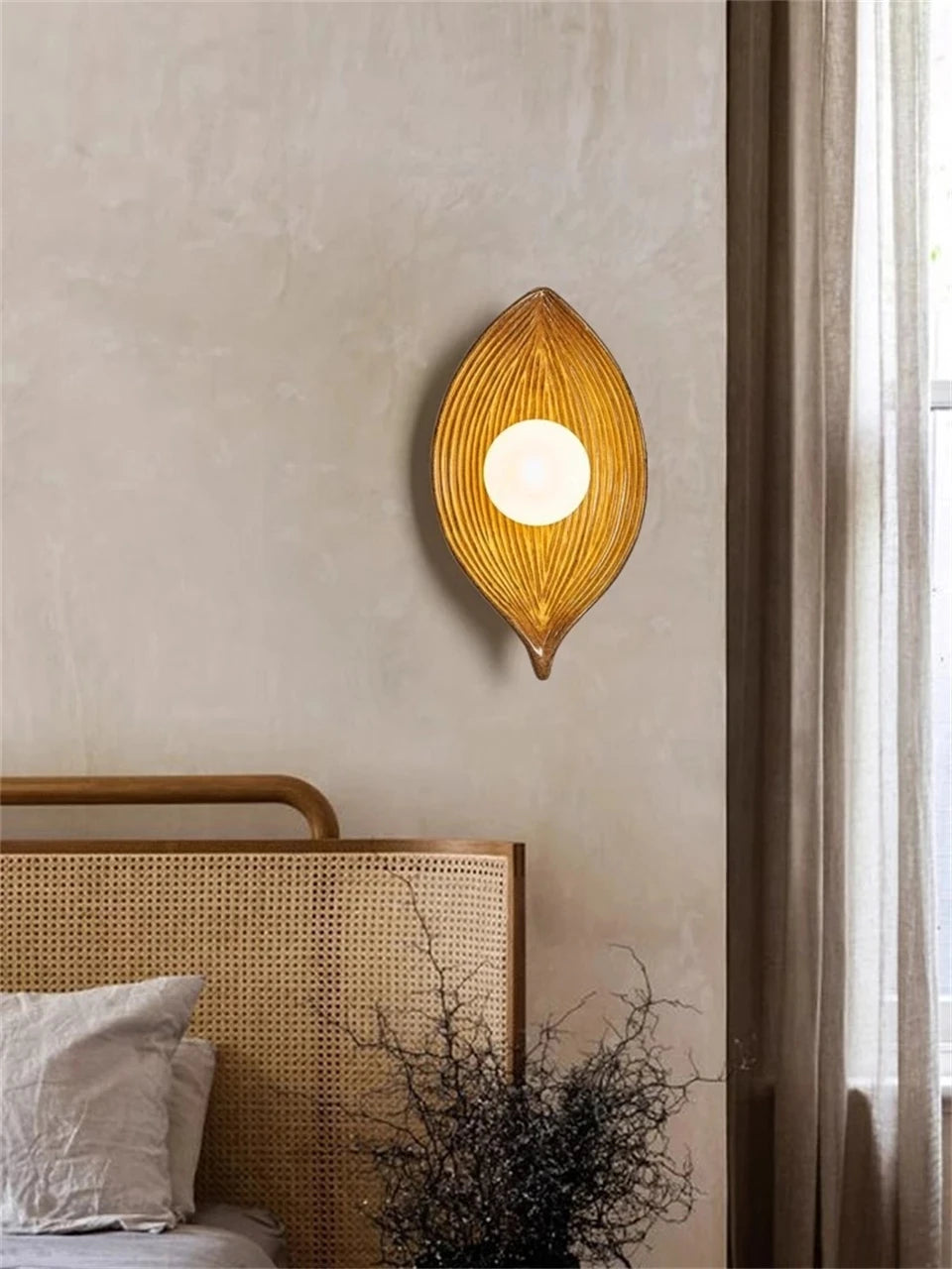 Leaf Shade Wall Lamp Light Fixture