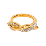 Load image into Gallery viewer, Intertwined Diamond Accent Ring