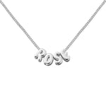 Load image into Gallery viewer, Curved Bubble Letter Necklace