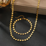 Load image into Gallery viewer, Circle Spiral Bracelet and Necklace Set