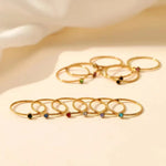 Load image into Gallery viewer, Dainty Treasure Birthstone Ring