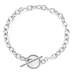 Load image into Gallery viewer, Classy Paperclip Circle Bar Clasp Bracelet