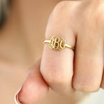 Load image into Gallery viewer, Minimal Monogram Ring