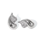 Load image into Gallery viewer, 18k Diamond Accented Double Droplet Earrings
