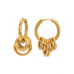 Load image into Gallery viewer, Dainty Huggie Hoop Spiral Earrings