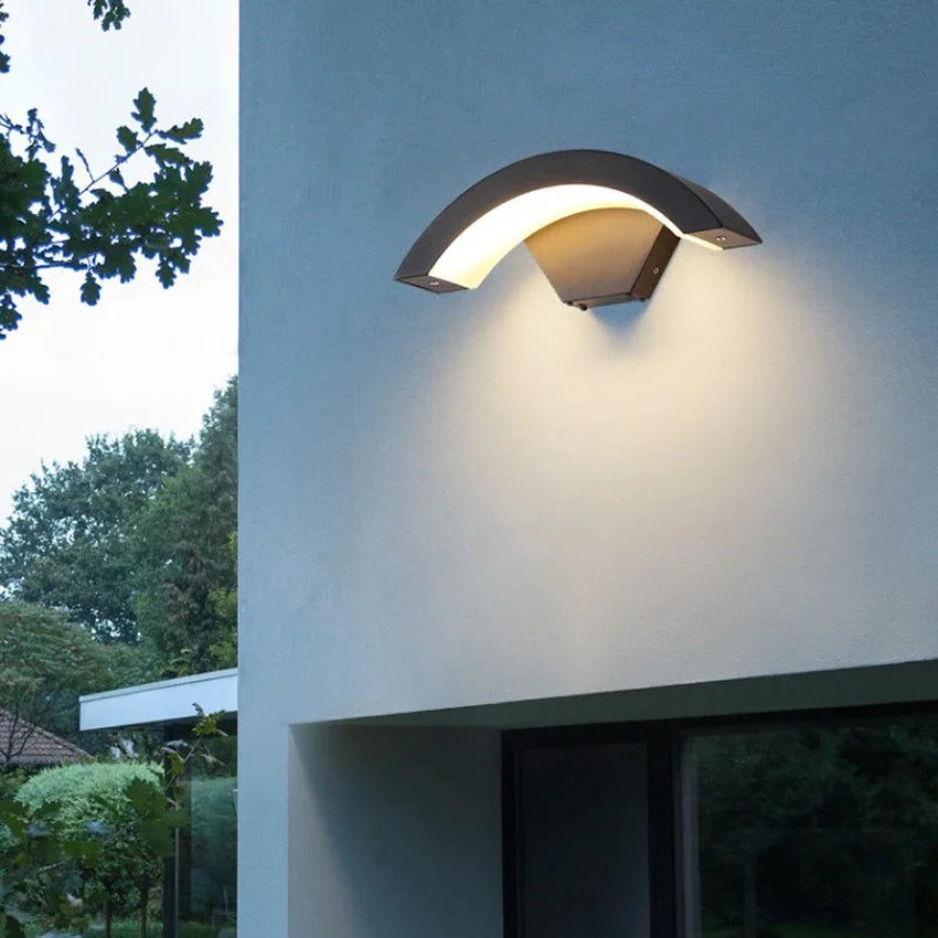 Motion Sensor Enabled Waterproof Outdoor Wall Light Fixture