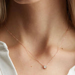 Load image into Gallery viewer, Dainty Étoile Birthstone Necklace