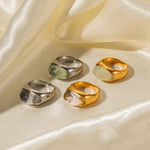 Load image into Gallery viewer, Chunky Oval Stone Set Ring