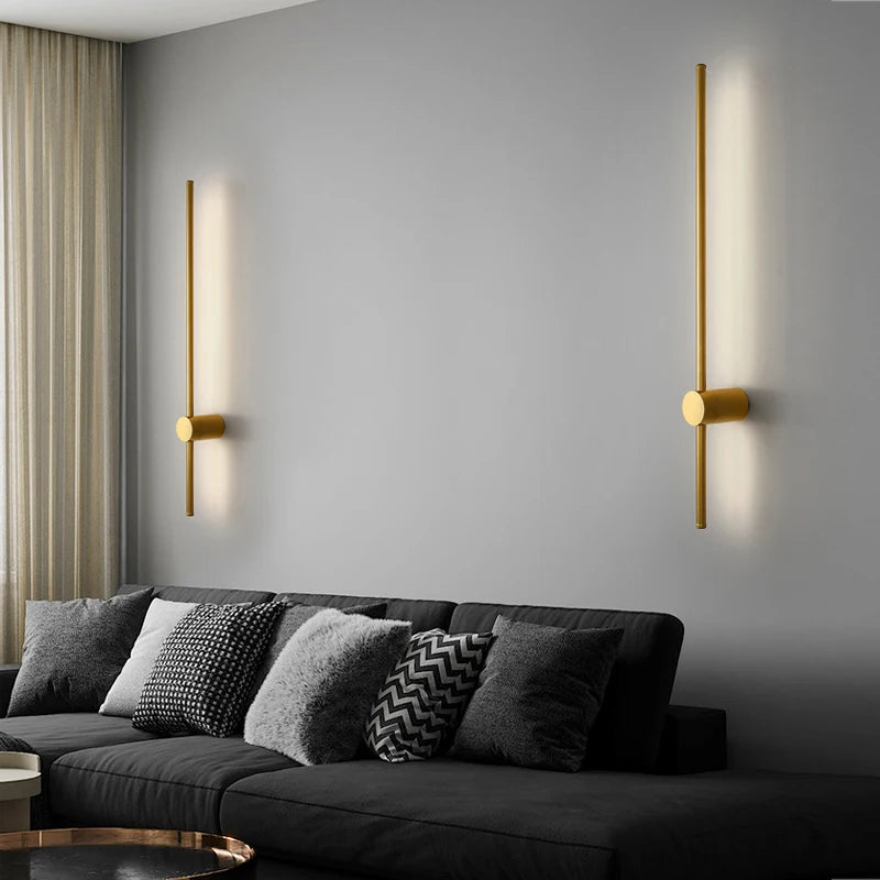Modern Indoor 350° Rotatable Ambient Wall Sconce in Black or Gold