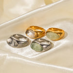 Load image into Gallery viewer, Chunky Oval Stone Set Ring