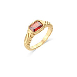 Load image into Gallery viewer, Cross Striped Baguette Diamond Ring