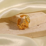 Load image into Gallery viewer, Adjustable Textured Lava Ring