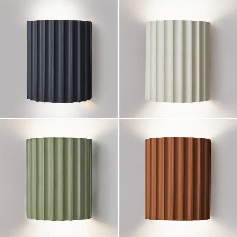 Ribbed Nordic LED Wall Lamp Light Fixture