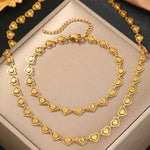 Load image into Gallery viewer, Dainty Spiral Hearts Bracelet and Necklace Set