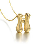 Load image into Gallery viewer, Puffy Letter Necklace