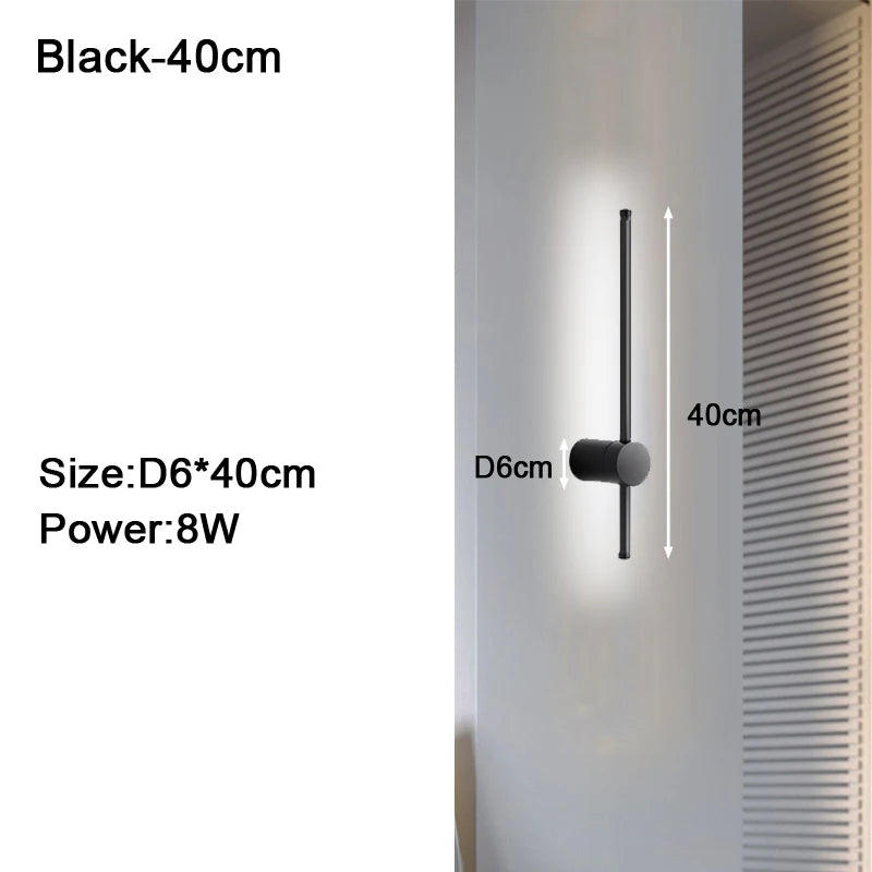 360° Rotatable Touch Dimmable LED Wall Sconce for Bedside & Living Spaces