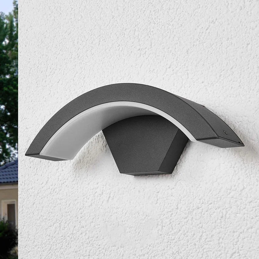Motion Sensor Enabled Waterproof Outdoor Wall Light Fixture