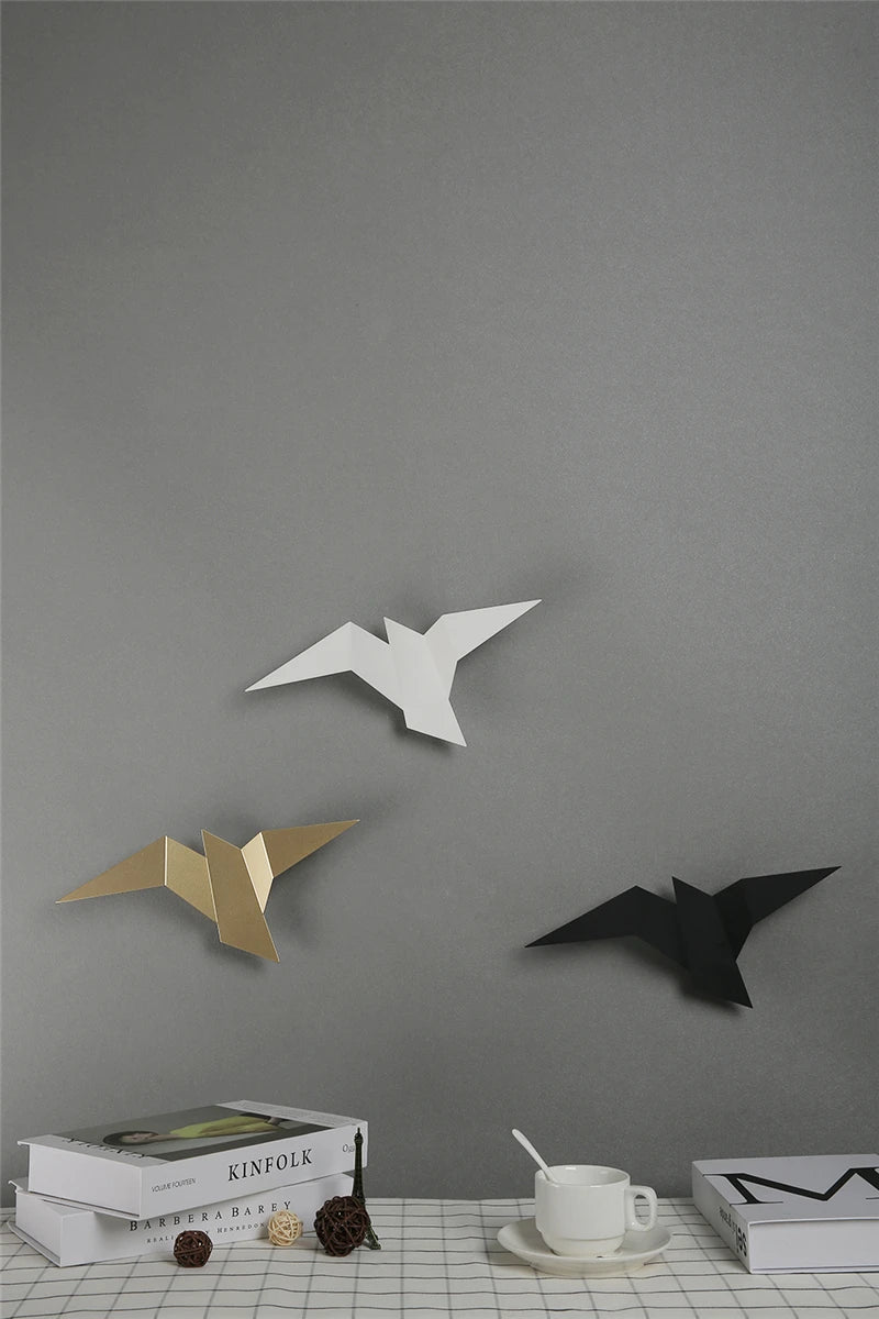Nordic Iron Art Flying Bird Wall Lamps Light Fixture