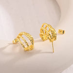 Load image into Gallery viewer, 14k Teardrop Outline Earrings