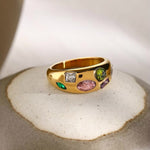 Load image into Gallery viewer, Chunky Gem Mine Ring