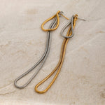 Load image into Gallery viewer, Classy Snake Chain Tassel Stud Earrings
