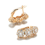 Load image into Gallery viewer, Bold Triple Layer Diamond Earrings