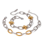 Load image into Gallery viewer, Classy Two Tone Textured Silver Bracelet