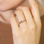 Load image into Gallery viewer, Dainty Treasure Birthstone Ring