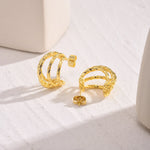 Load image into Gallery viewer, 14k Teardrop Outline Earrings