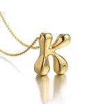 Load image into Gallery viewer, Puffy Letter Necklace