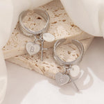 Load image into Gallery viewer, Dainty Cross & Heart Initial Ring