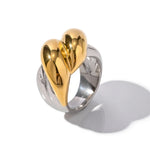 Load image into Gallery viewer, Chunky Gold Wrapped Two Tone Ring