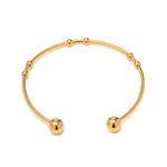 Load image into Gallery viewer, Beaded Cuff Bangle Bracelet