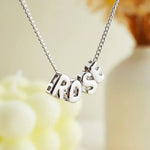 Load image into Gallery viewer, Curved Bubble Letter Necklace