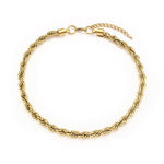 Load image into Gallery viewer, 18k Thick 8mm Rope Bracelet and Necklace