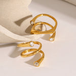 Load image into Gallery viewer, Asymmetrical Triple Wrap Diamond Tip Rings