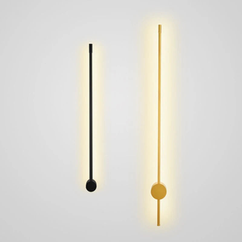 Modern Indoor 350° Rotatable Ambient Wall Sconce in Black or Gold