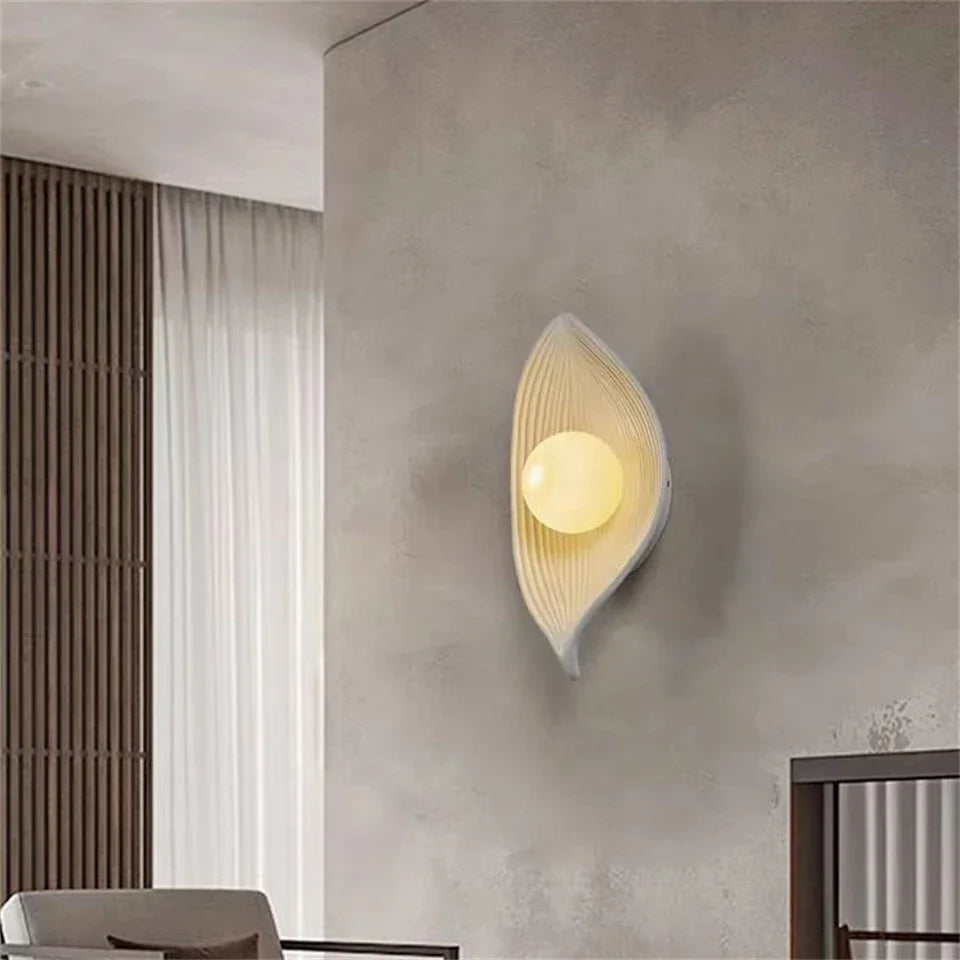 Leaf Shade Wall Lamp Light Fixture