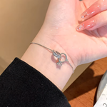 Load image into Gallery viewer, Dainty Forever Linked Diamond Bracelet