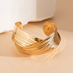 Load image into Gallery viewer, Spiral Cross Wrap Bangle Bracelet