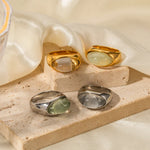 Load image into Gallery viewer, Chunky Oval Stone Set Ring