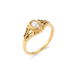 Load image into Gallery viewer, 18k Vintage Inspired Pearl Ring