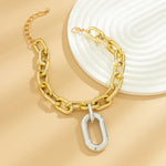Load image into Gallery viewer, Chunky Two Tone Paperclip Bold Necklace