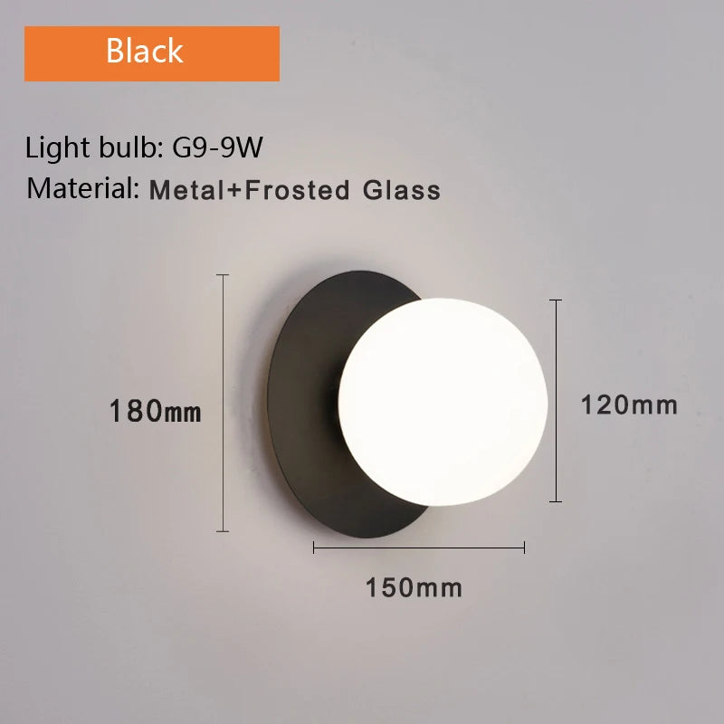 Simple LED Wall Lamp for Bedroom with G9 Bulb