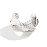 Load image into Gallery viewer, Spiral Cross Wrap Bangle Bracelet