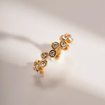 Load image into Gallery viewer, Staggered Hive Diamond Ring